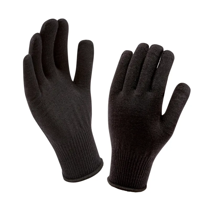 Sealskinz Solo Merino Liner Glove - Black