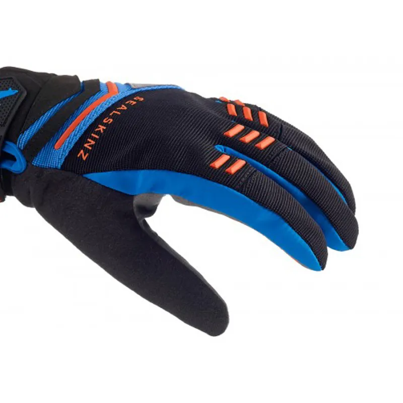 SealSkinz Dragon Eye Glove MTB - Black / Blue / Orange-3