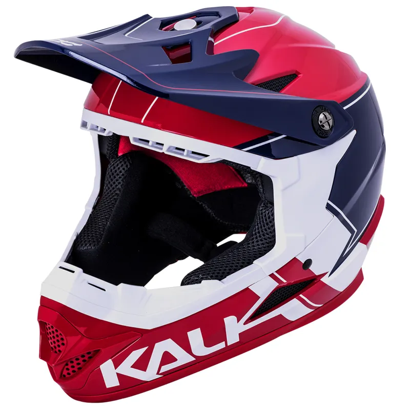 Kali Zoka Switchback - Youth Full Face Helmet - Red - White - Blue