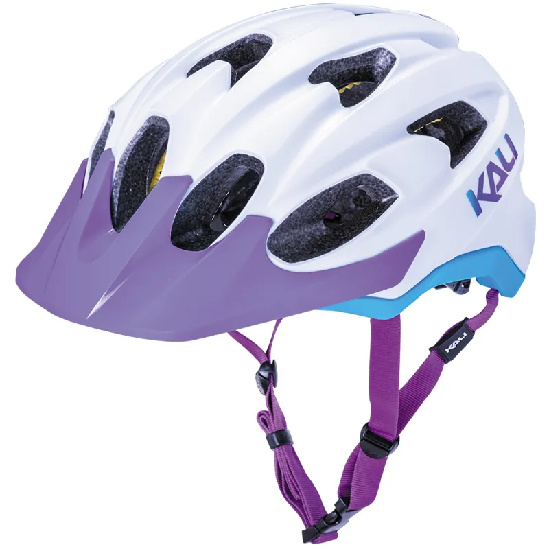 Kali Pace Trail Helmet - White Blue / Purple