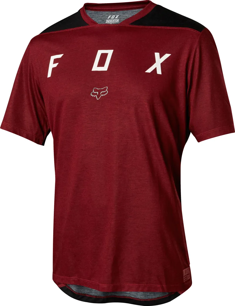 Fox Kids Indicator Short Sleeve Jersey - Dark Red