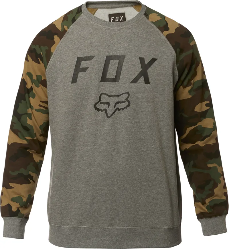 Fox Legacy Crew Fleece - Heather Graphite