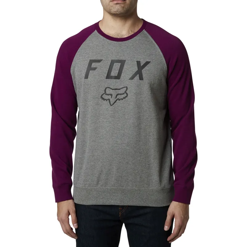 Fox Legacy Crew Fleece - Dark Purple-1