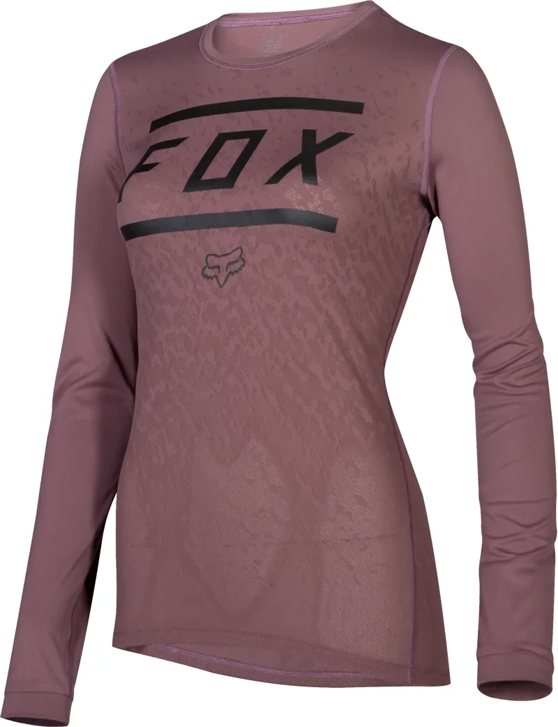 Fox Womens Ripley Long Sleeve Jersey - Dust Rose