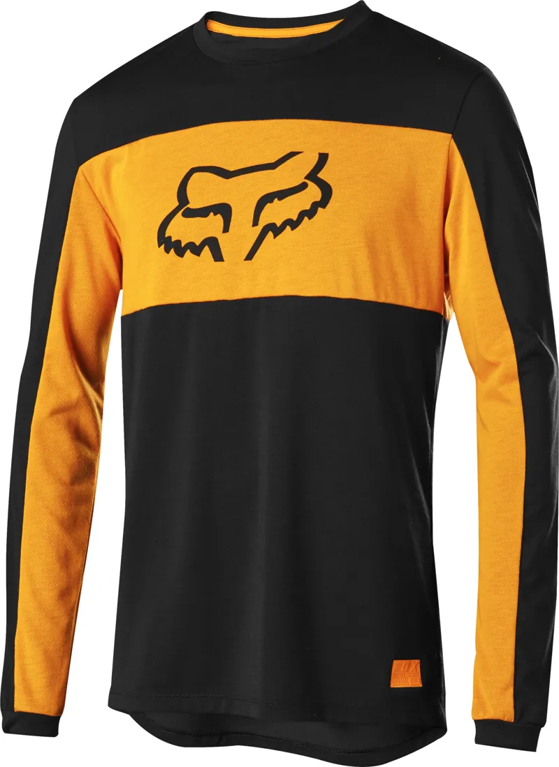 Fox Ranger DriRelease Foxhead Long Sleeve Jersey - Black