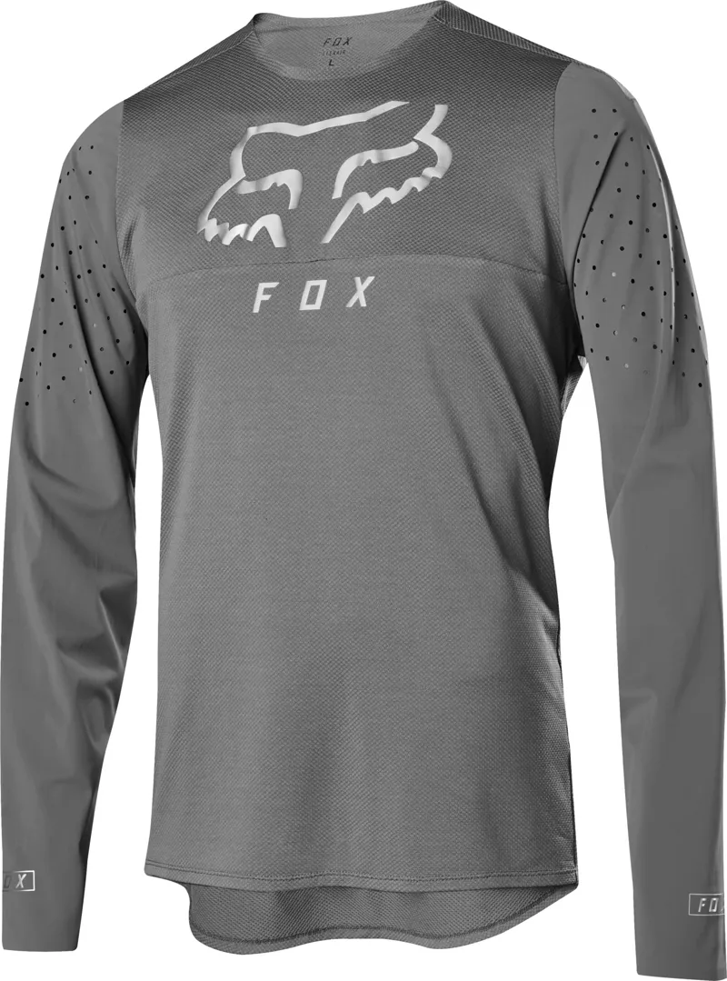 Fox Flexair Delta Long Sleeve Jersey - Grey Vin