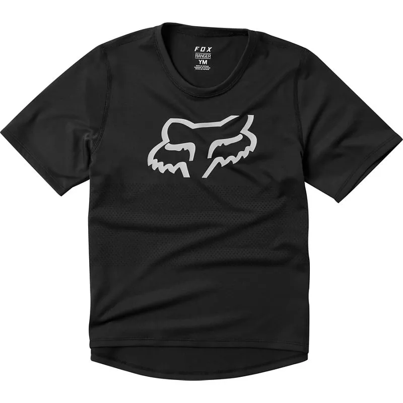 Fox Youth Ranger Short Sleeve Jersey - Black