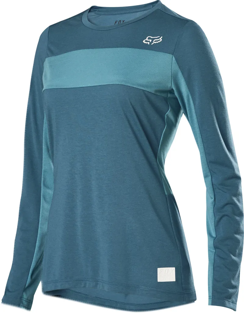 Fox Womens DriRelease Long Sleeve Jersey - Matte Blue