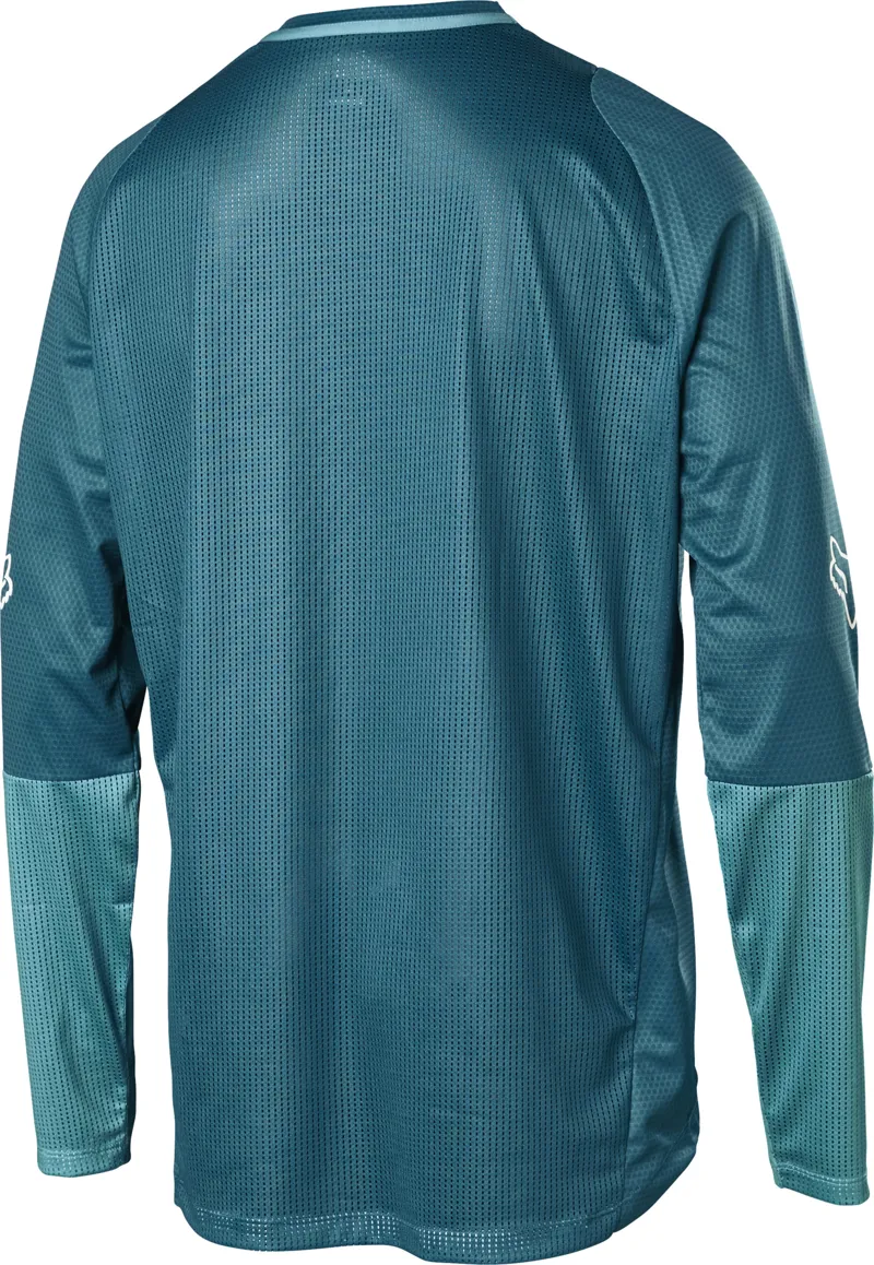 Fox Defend Long Sleeve Foxhead Jersey - Matte Blue-1