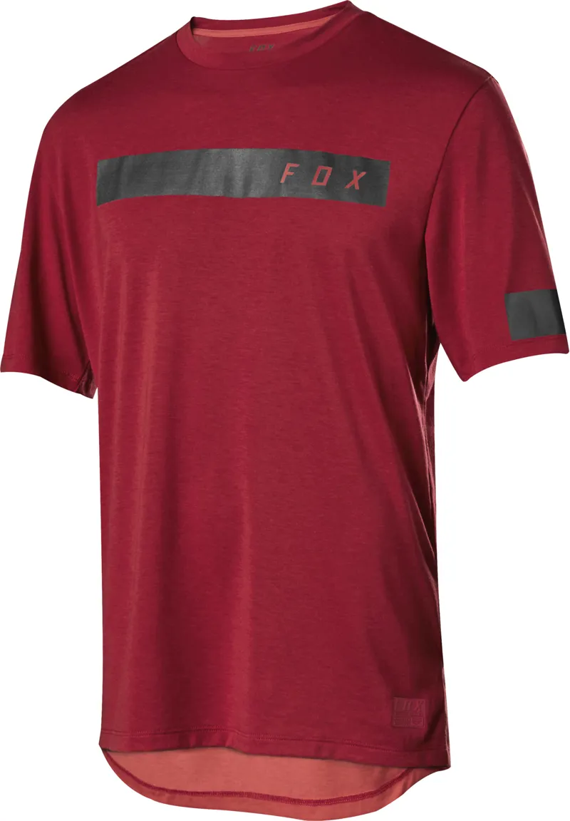 Fox Ranger DriRelease Short Sleeve Bars Jersey - Cardinal Red
