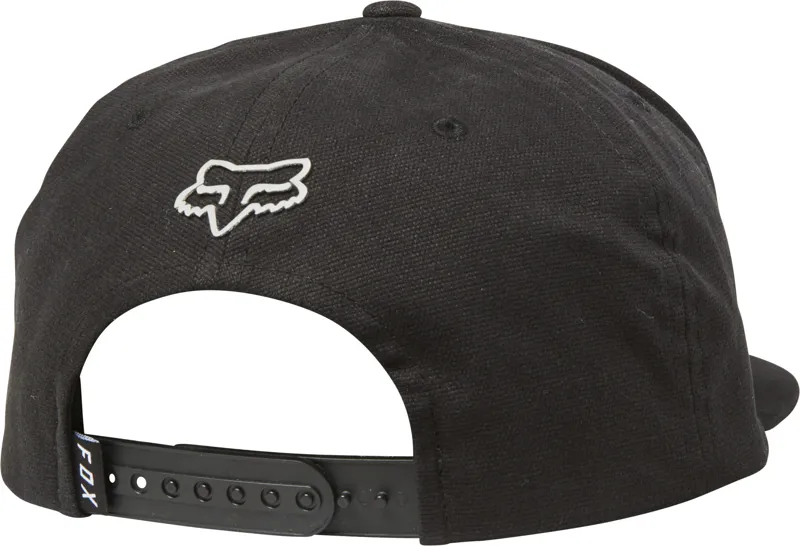 Fox Resin Snapback Hat - Black-1