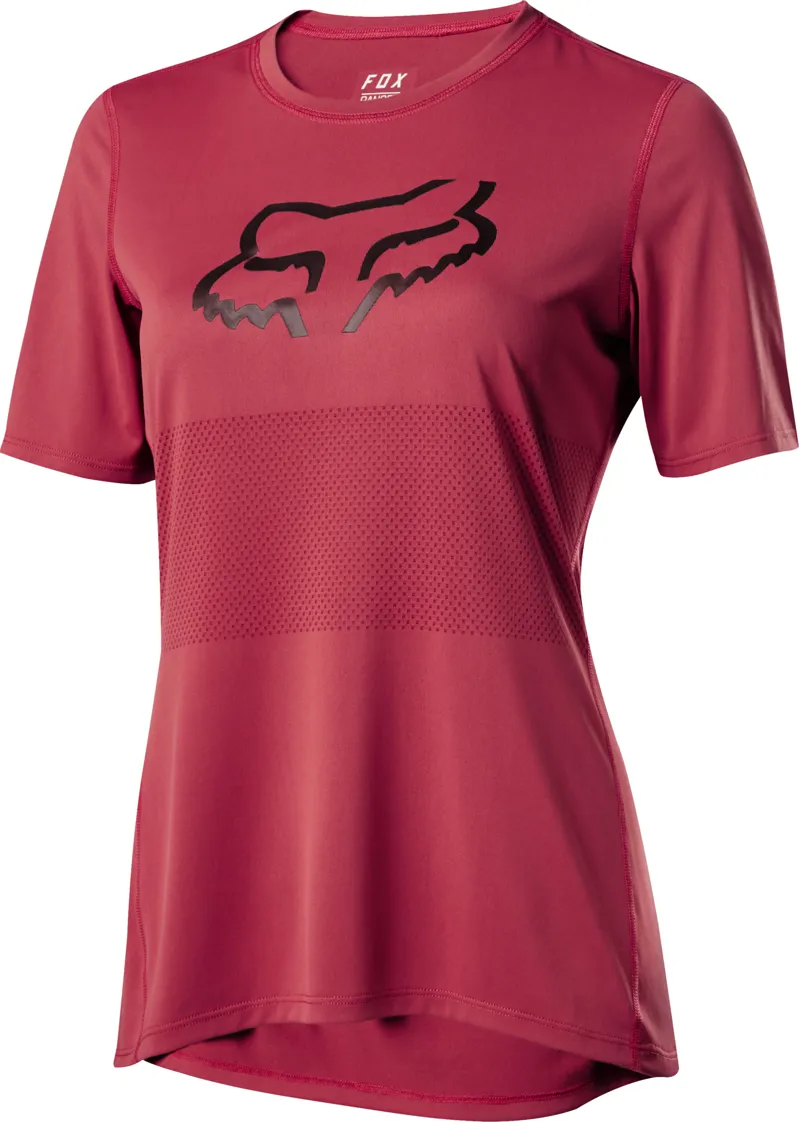 Fox Womens Ranger Short Sleeve Jersey - Rio Red