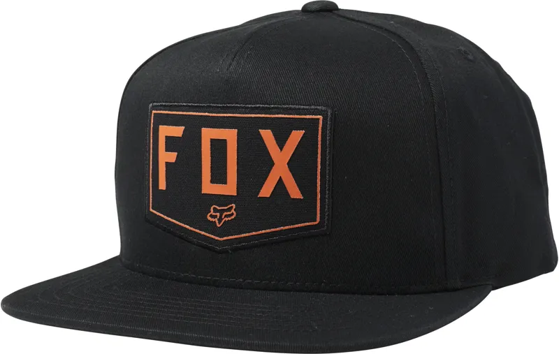 Fox Shield Snapback Hat - Black