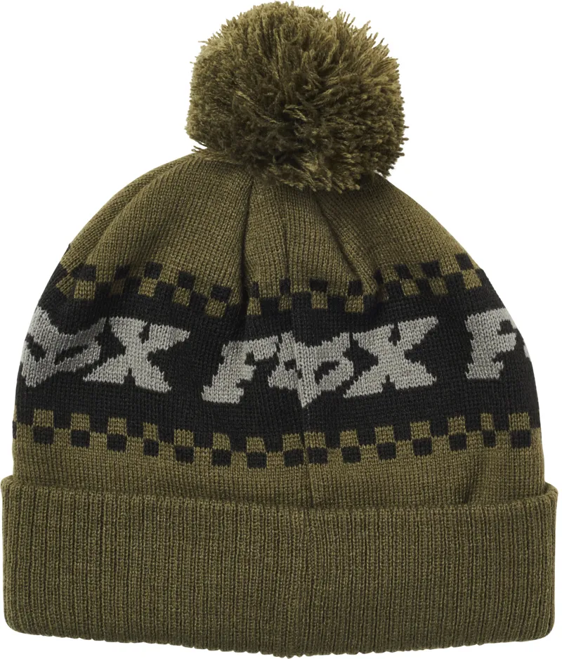 Fox Overkill Beanie - Olive Green-1