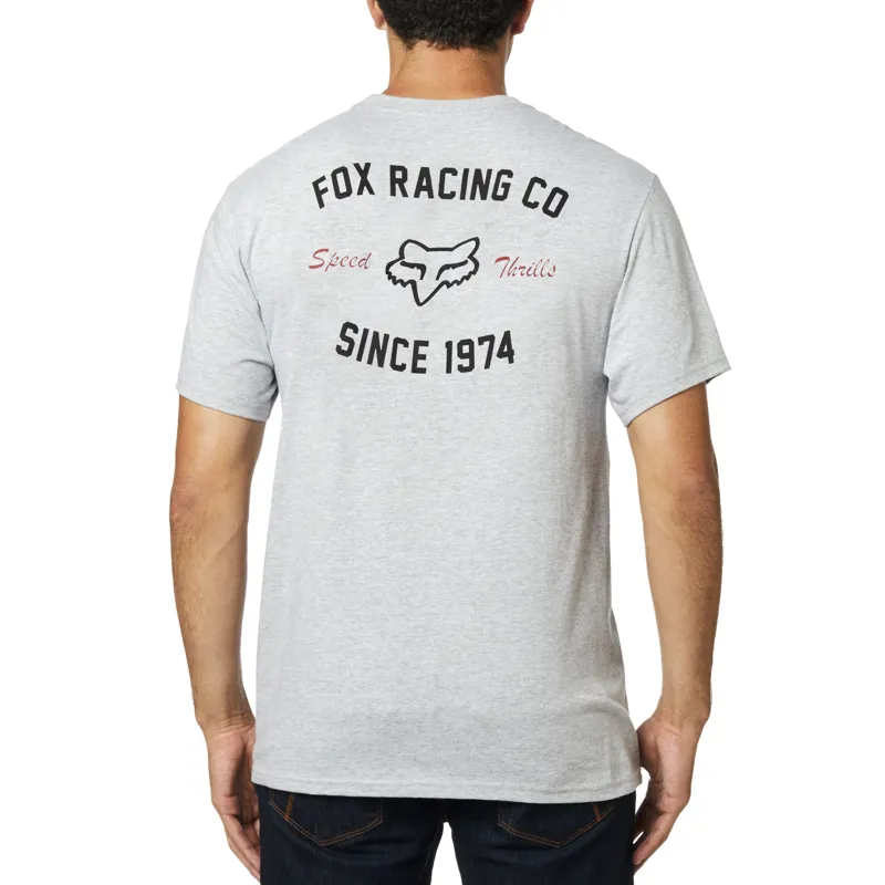 Fox Speed Thrills Pocket Short Sleeve Tee - Ligh-2