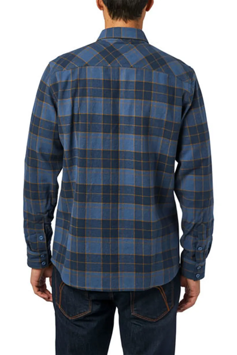 Fox Traildust 2.0 Flannel - Blue/Gold-3