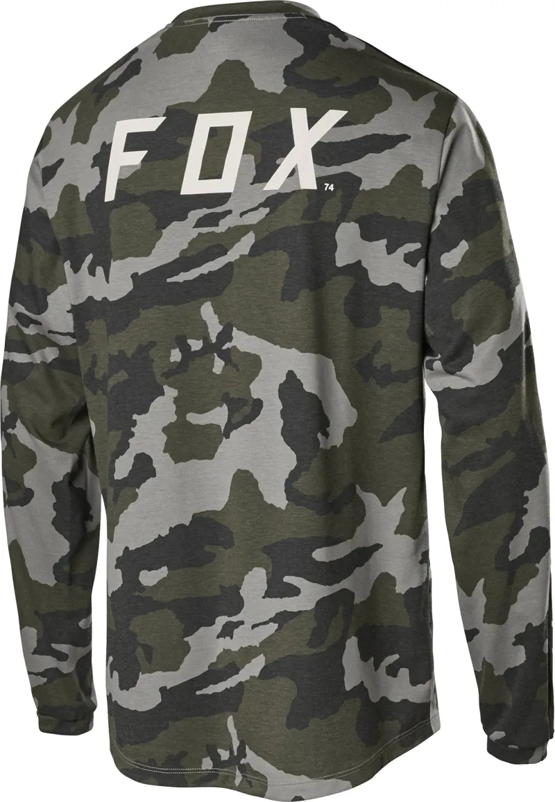 Fox Ranger DriRelease Long Sleeve Jersey - Green Camo-1