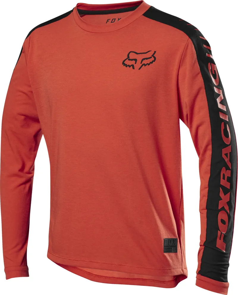 Fox Youth Ranger DriRelease Long Sleeve Jersey - Orange Crush