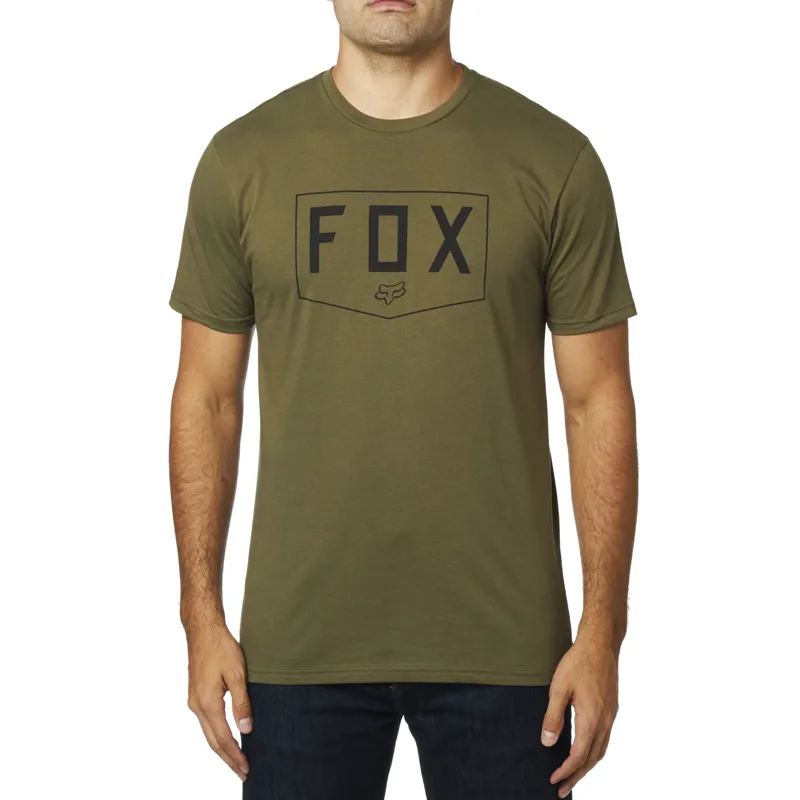 Fox Shield Short Sleeve Premium Tee - Olive Green-2