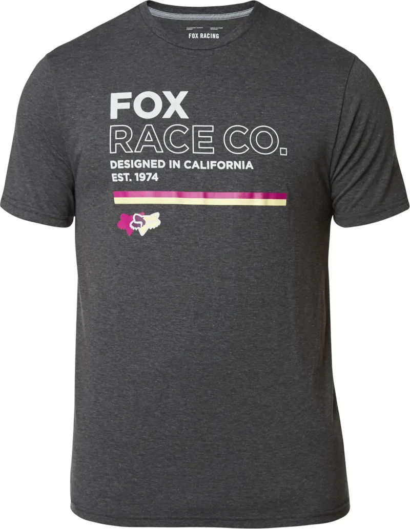 Fox Analog Short Sleeve Tech Tee - Heather Black