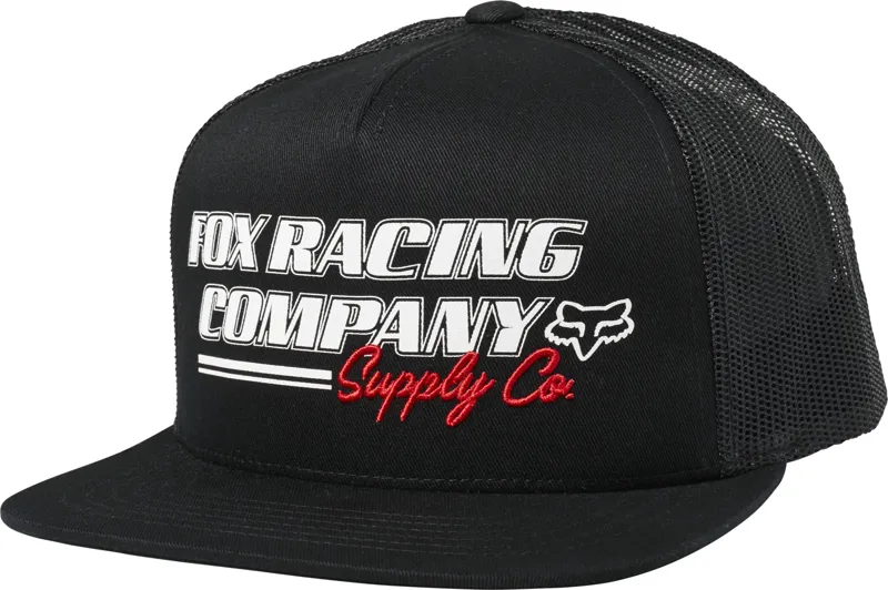 Fox Pit Stop Snapback Hat - Black