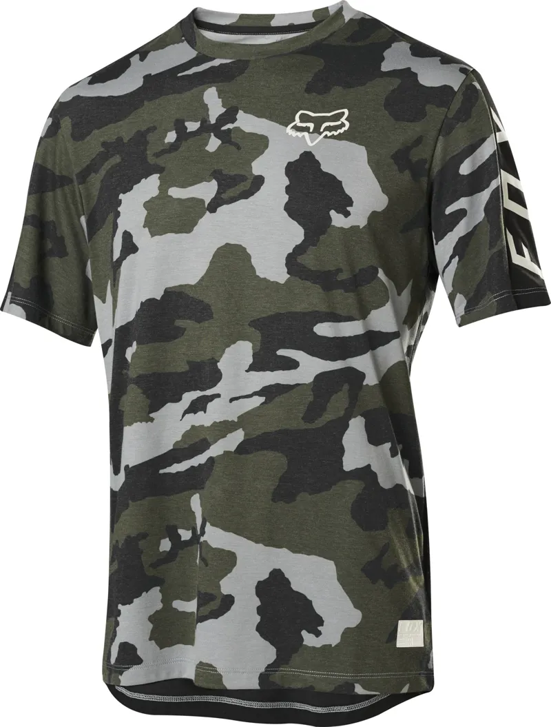 Fox Ranger DriRelease Short Sleeve Jersey Camo - Green Camo