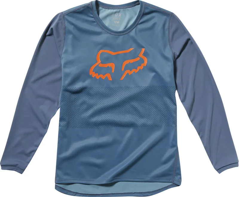 Fox Youth Ranger DriRelease Long Sleeve Jersey - Blue Steel