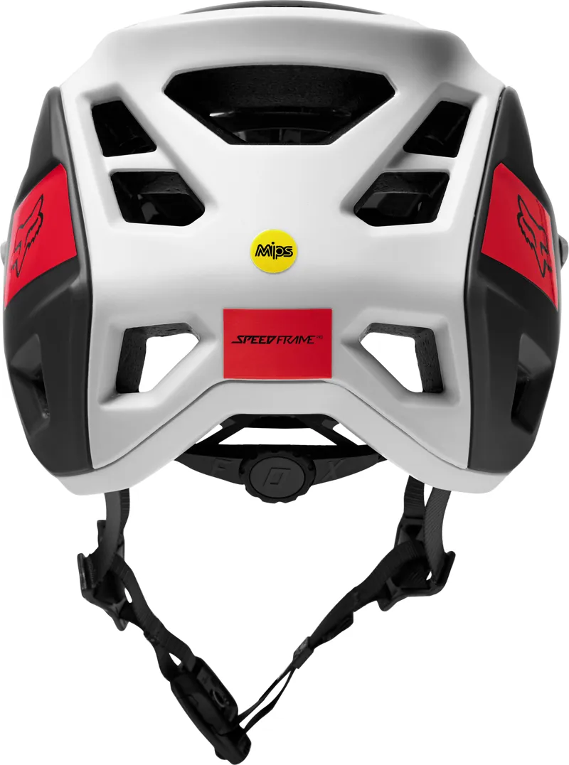 Fox Speedframe Pro Blocked Enduro Helmet - MIPS - White / Black-5