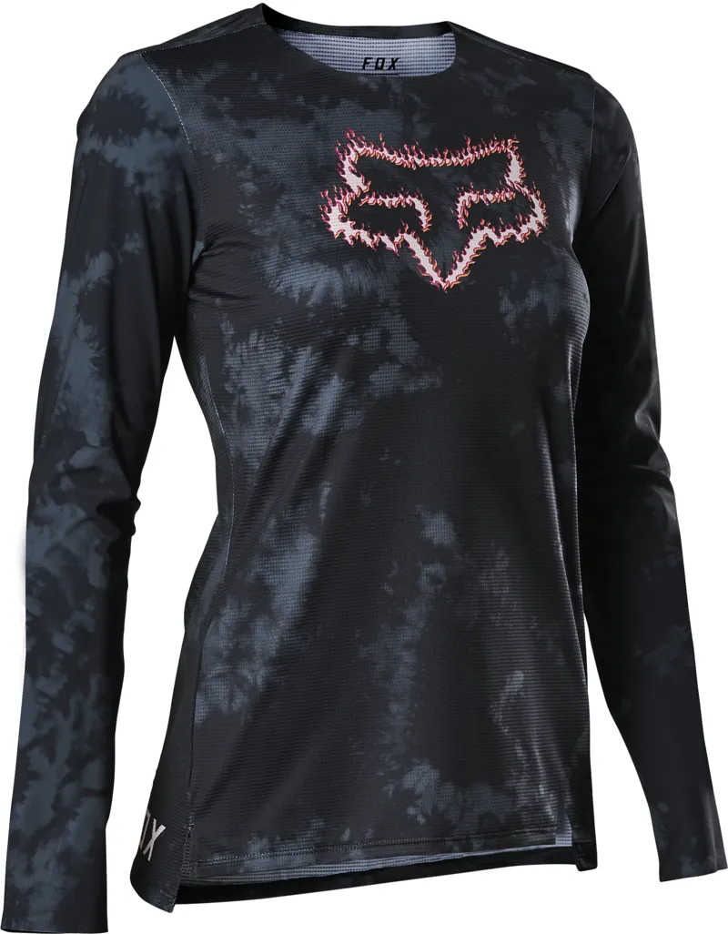 Fox Womens Flexair Long Sleeve Jersey TS57 - Limited Edition Kit - BLK