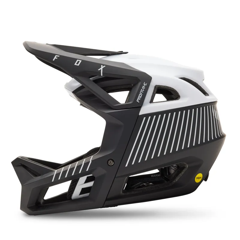 Fox Proframe RS Full Face Helmet Mips Integra Split in Black / White-1