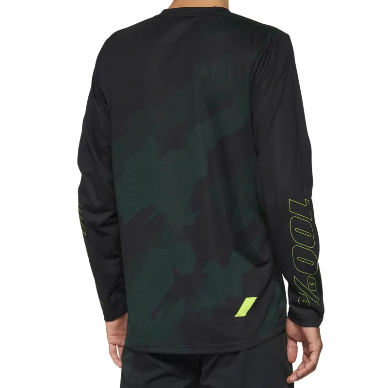 100 Percent Airmatic Limited Edition Long Sleeve Jersey - Black Camo-1