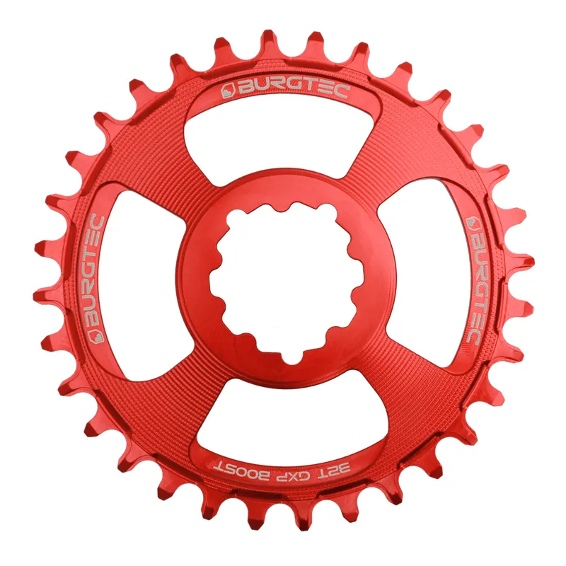 Burgtec GXP 32T Boost 3mm Offset Thick Thin Chainring - Red