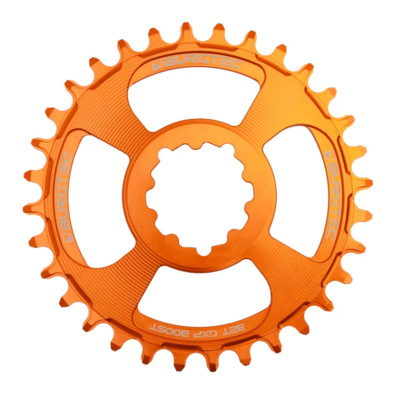 Burgtec GXP 32T Boost 3mm Offset Thick Thin Chainring - Orange