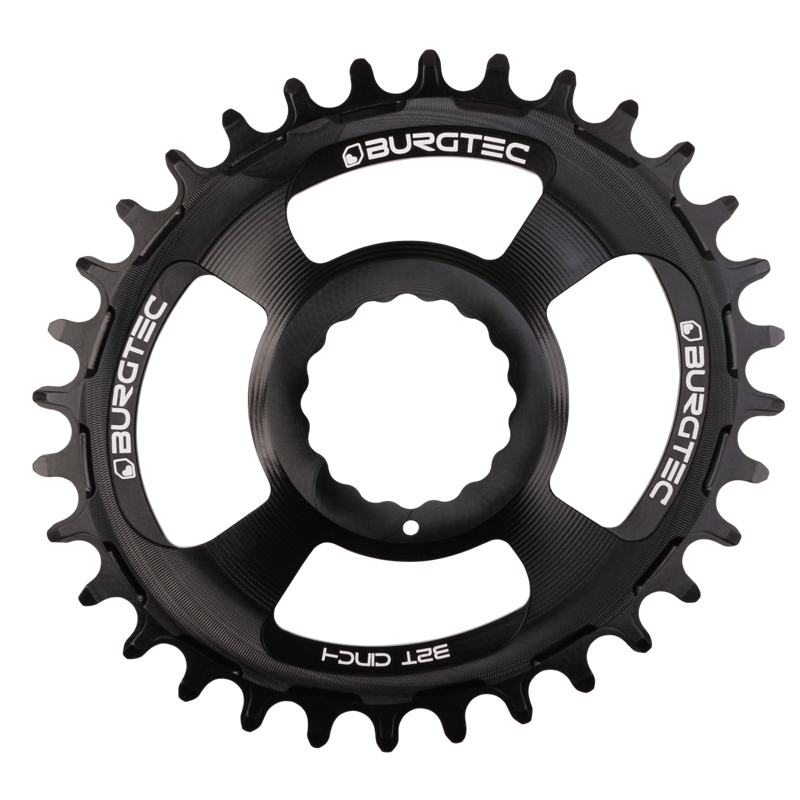 Burgtec Oval 32T Cinch Thick Thin RF Chainring - Black