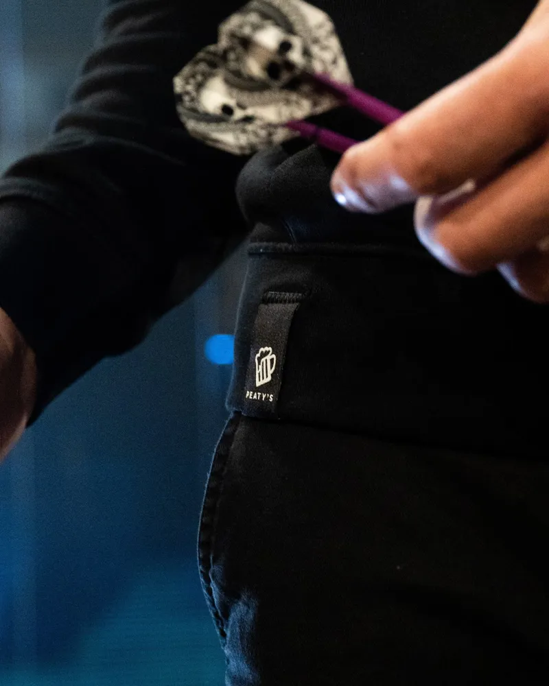 Peaty's Pubwear Embroidered Pullover Hoody - Black-1