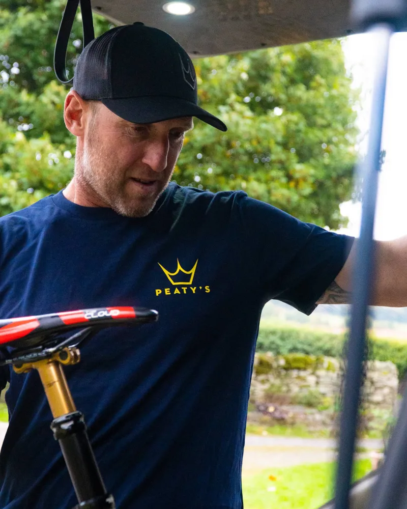 Peaty's RideWear Hold Tight Get Loose Short Sleeve Tee - Navy