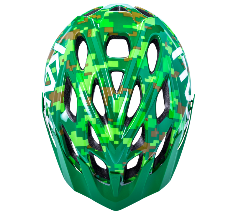 Kali Chakra Youth / Infant Helmet - Pixel Green-2