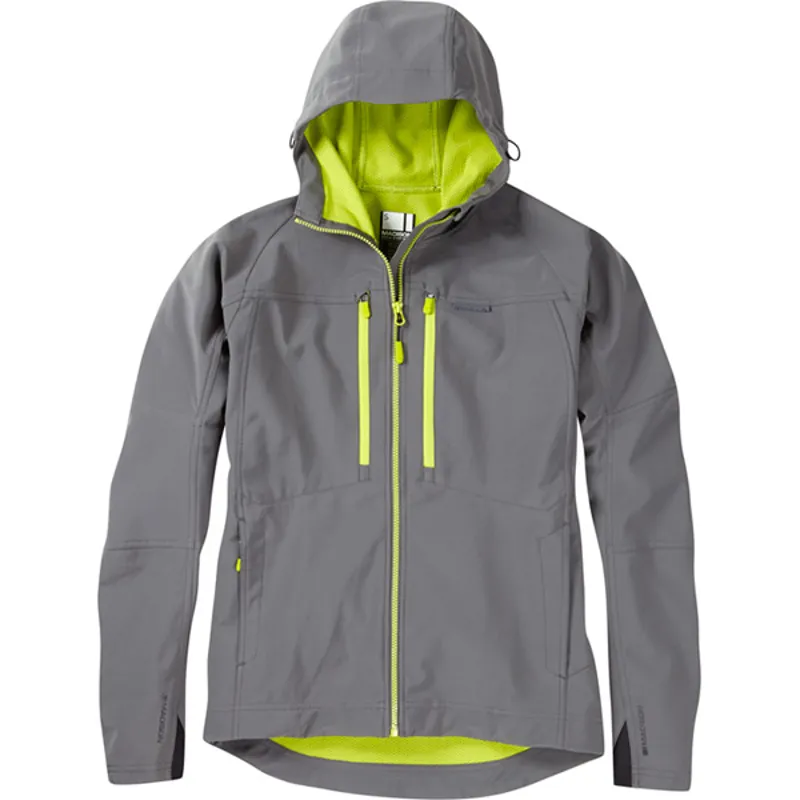 Madison - Zenith Softshell Jacket - Mens - Grey / Yellow