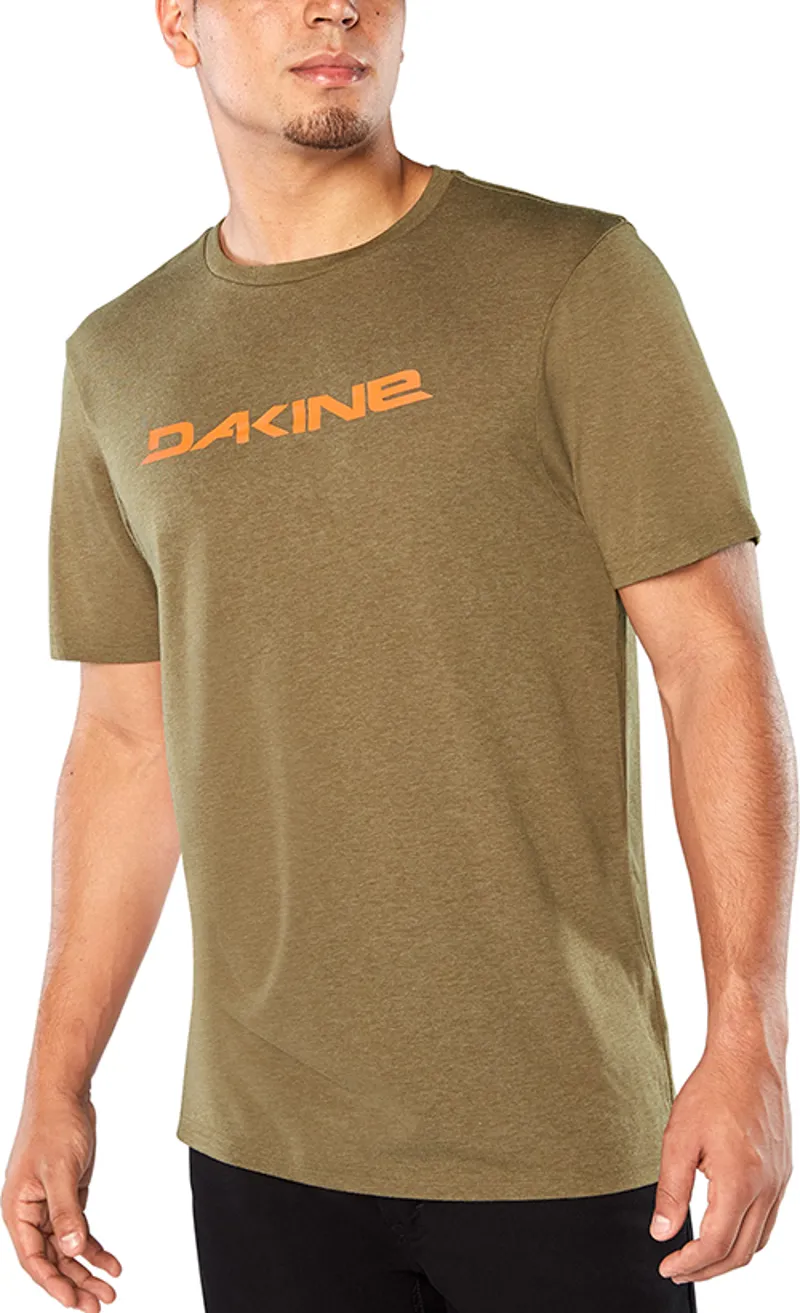 Dakine DA Rail Short Sleeve Jersey - Dark Olive Heather-2