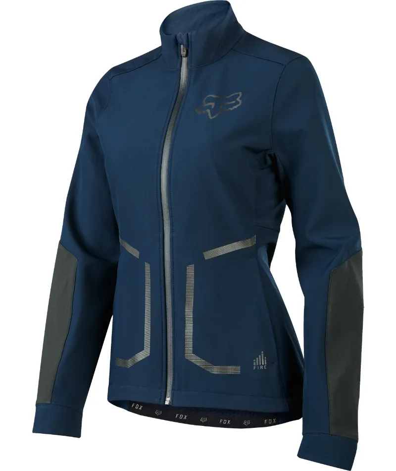Fox Womens Fire Softshell Jacket - Navy
