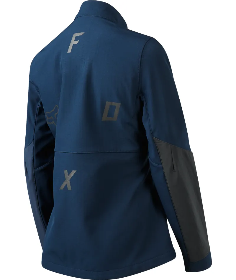 Fox Womens Fire Softshell Jacket - Navy-1