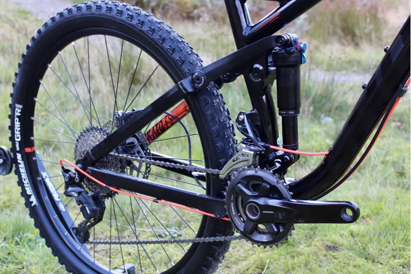 Ex-Demo // Ghost Kato FS 5 2017 - Night Black / Neon Red - Small-5