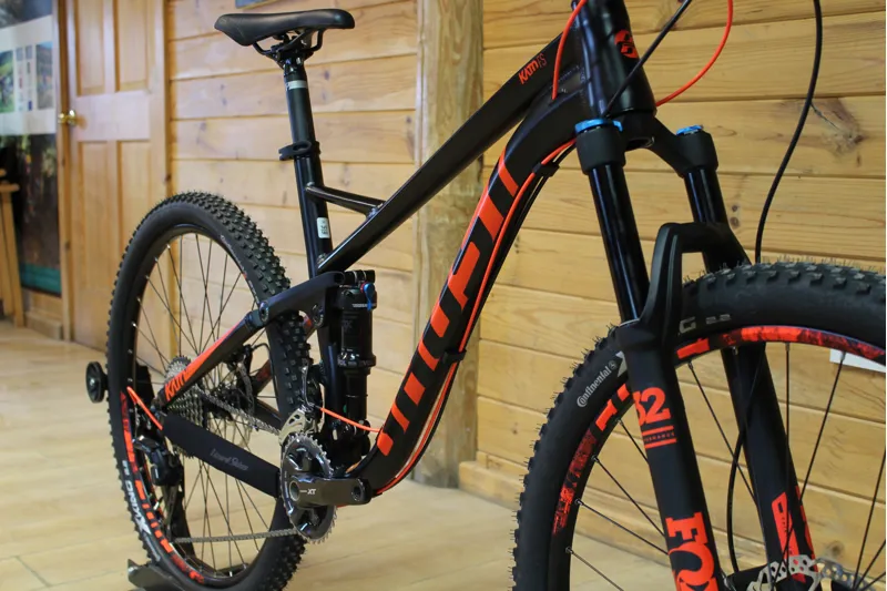 Current Demo Bike // Ghost Kato FS5 - Black / Red - Medium-1