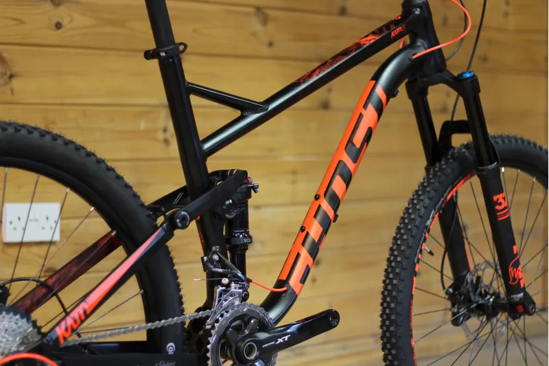 Current Demo Bike // Ghost Kato FS5 - Black / Red - Medium-2