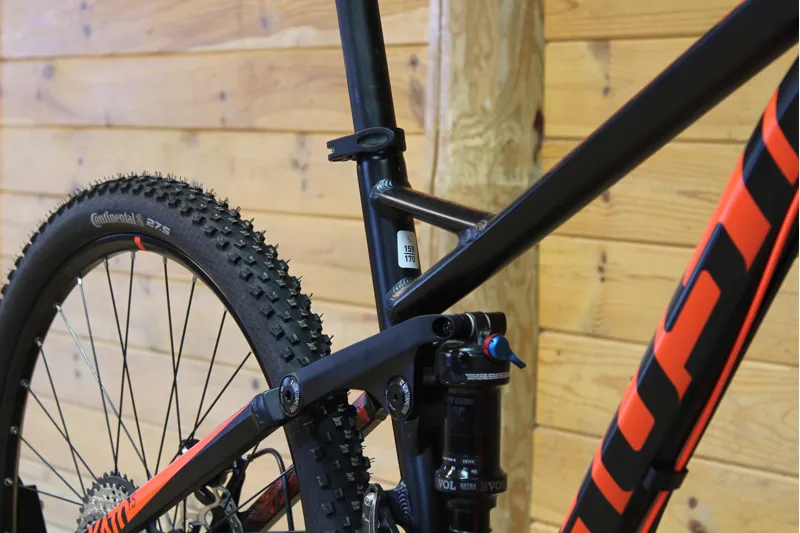 Current Demo Bike // Ghost Kato FS5 - Black / Red - Small-7