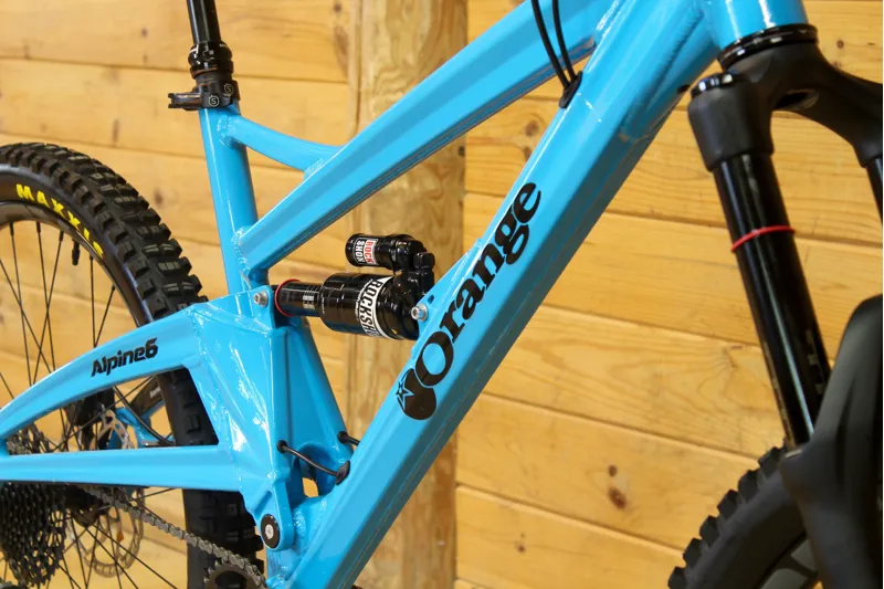 Current Demo Bike // Orange Alpine 6 - S Model - Cyan Blue - Large-2