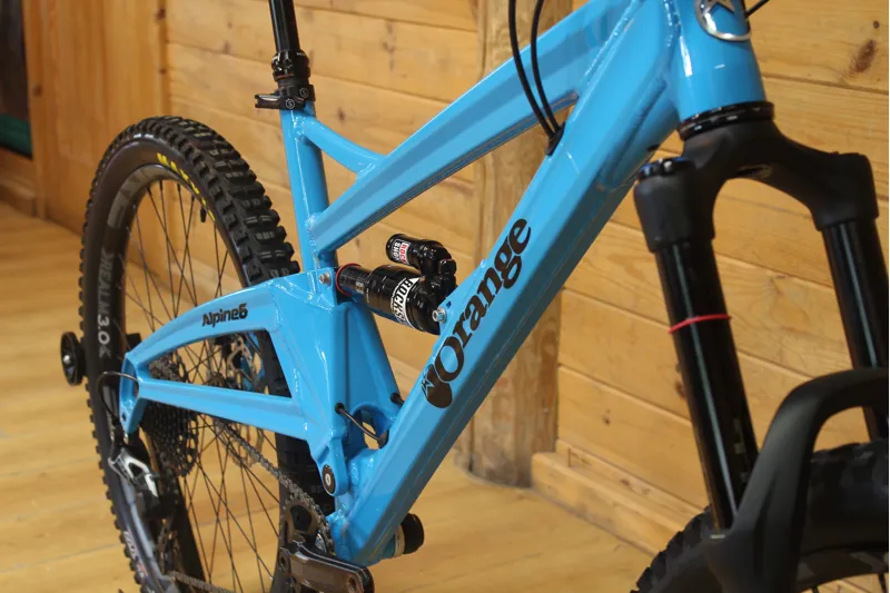 Current Demo Bike // Orange Alpine 6 - S Model - Cyan Blue - Large-3