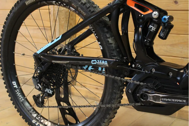 Current Demo Bike // Mondraker Crafty RR+ - Black / Orange - Small-2