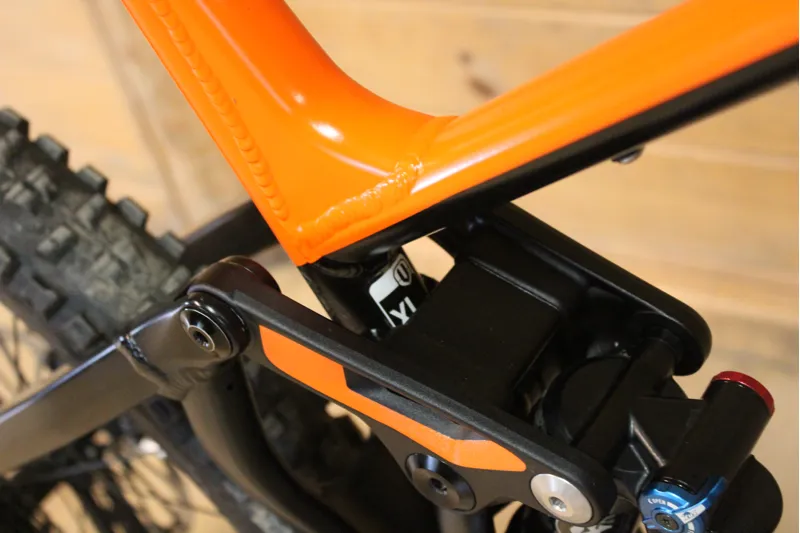 Current Demo Bike // Mondraker Crafty RR+ - Black / Orange - Small-6