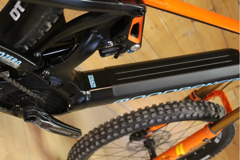 Current Demo Bike // Mondraker Crafty RR+ - Black / Orange - Small-9